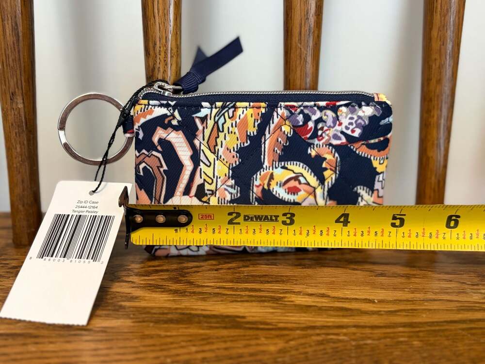 Vera Bradley Tangier Paisley Zip ID Case